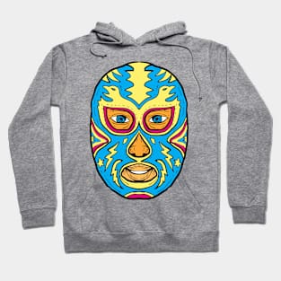 Luchador Mask Eagle Lightning Bolt Drawing Hoodie